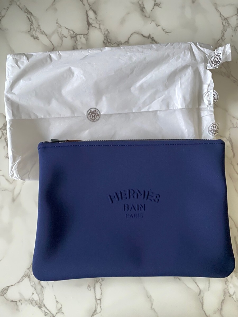 New Authentic Hermes Neobain Case Bain Toiletry Pouch Cosmetic