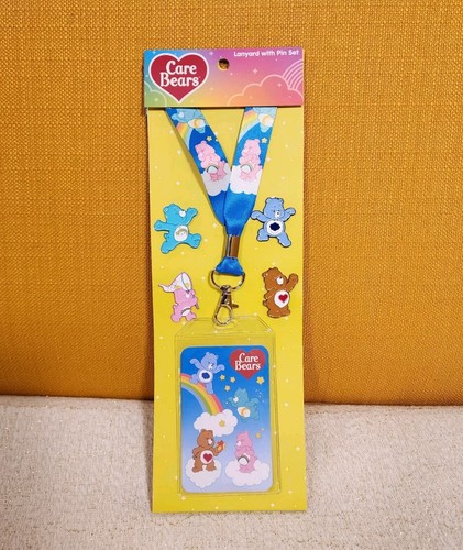 Care Bears Lanyard ID Holder and Enamel Pin Set NEW - Picture 11 of 11