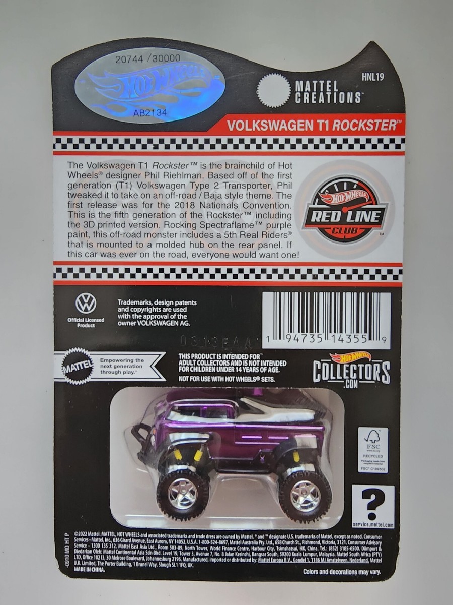 2023 Hot Wheels RLC Exclusive Volkswagen T1 Rockster Numbered - IN