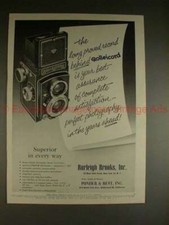 1956 Rollei Rolleicord Camera Ad - Long Proved Record