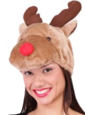 GORRO SOMBRERO RENO NAVIDAD Adulto ,Carnaval,Halloween .21 - Imagen 1 de 3