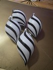 Sullivans Black and White Swirled Tear Drop Glass Christmas Ornament Set of Four — photo 8