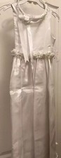   Girls Sz 10 White Wedding Flower Girl Dress Special Occasion Party Recital NWT