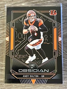 2019 Panini Obsidian Football Electric Etch Orange Andy Dalton #20