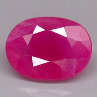 DAZZLING! 1.10ct.Ultra Crimson Red Pink Ruby Mozambique Oval 7x5mm.Heated Only.