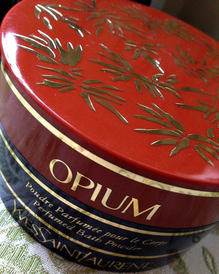 BEYOND RARE HUGE 100G YSL OPIUM SATIN PARFUMED TALCUM TALC DUSTING BODY POWDER