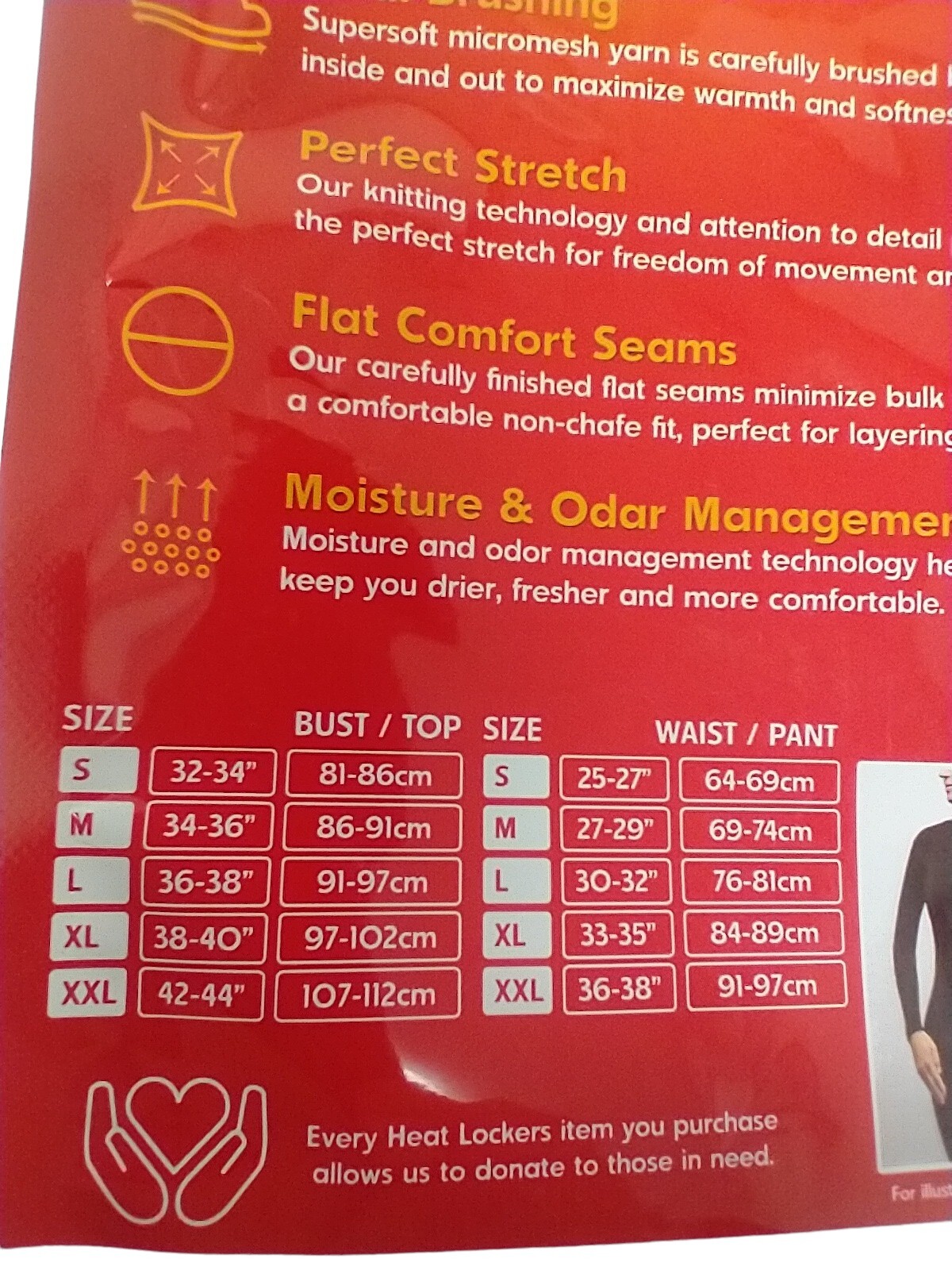 Heat Lockers Women's Thermal Underwear Pants Black Size Large New eBay