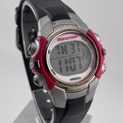 Timex 1440 Sports Watch Womens Vintage Digital Chronograph Alarm