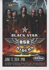 Black Star Riders BSR Night Ranger promo postcard 4" x 6" 