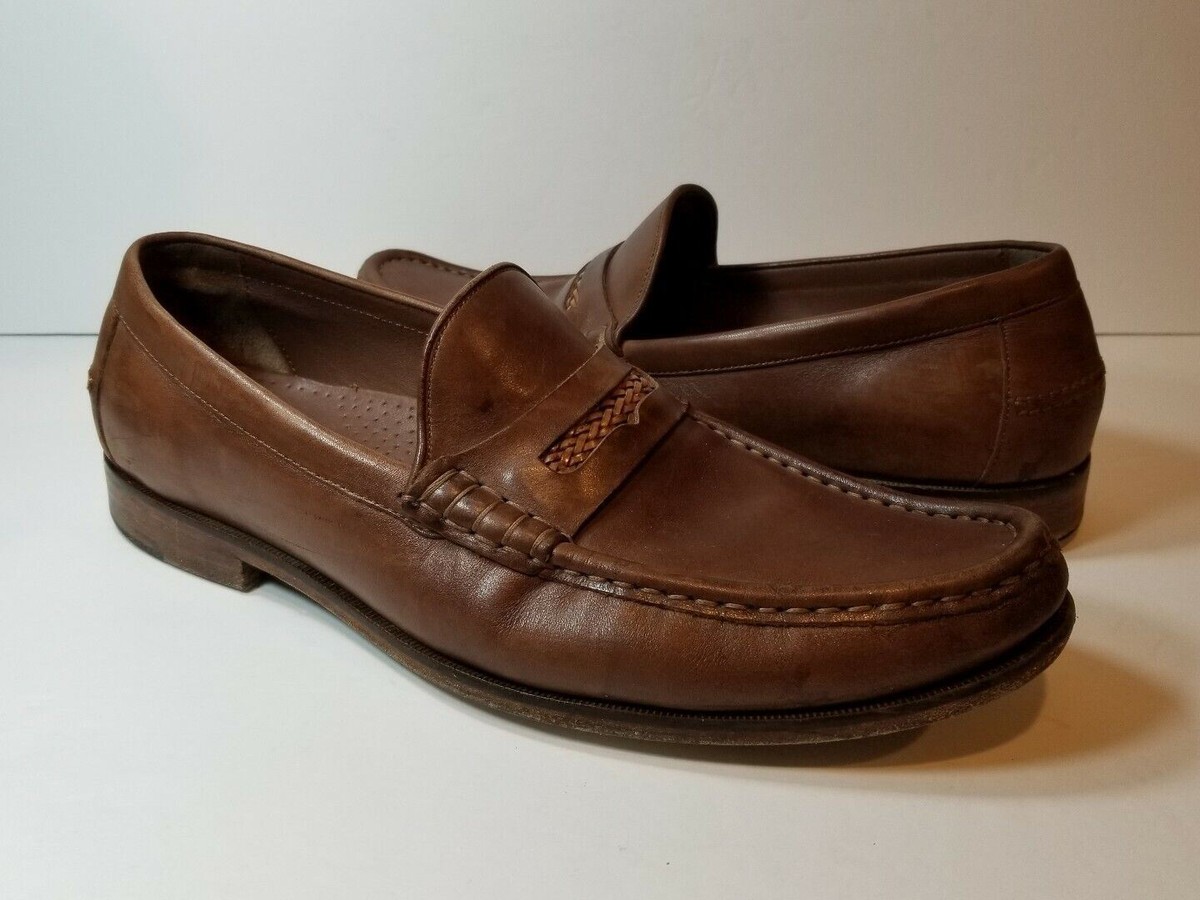 Cole Haan Classic Men\'s 10.5 M Tan Brown Leather Penny Loafers Cole Haan Loafer - Etsy main image 4