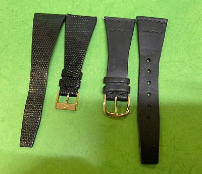 Authentic Rare Extra Wide  Genuine ZENITH Black  Leather Watch Strap 28 mm  R5