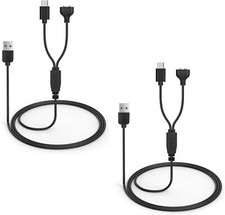 2-Pack Charger Cord for Jugbow Dog Shock Collar Magnetic USB C Charging Cable