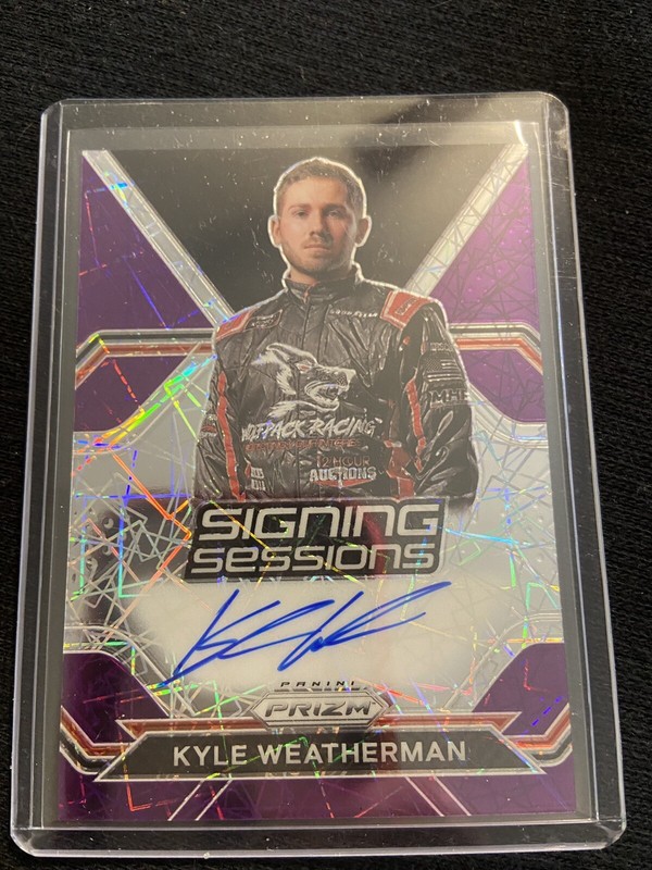 Kyle Weatherman 2021 Autographed Prizm Signing Sessions card 54/99