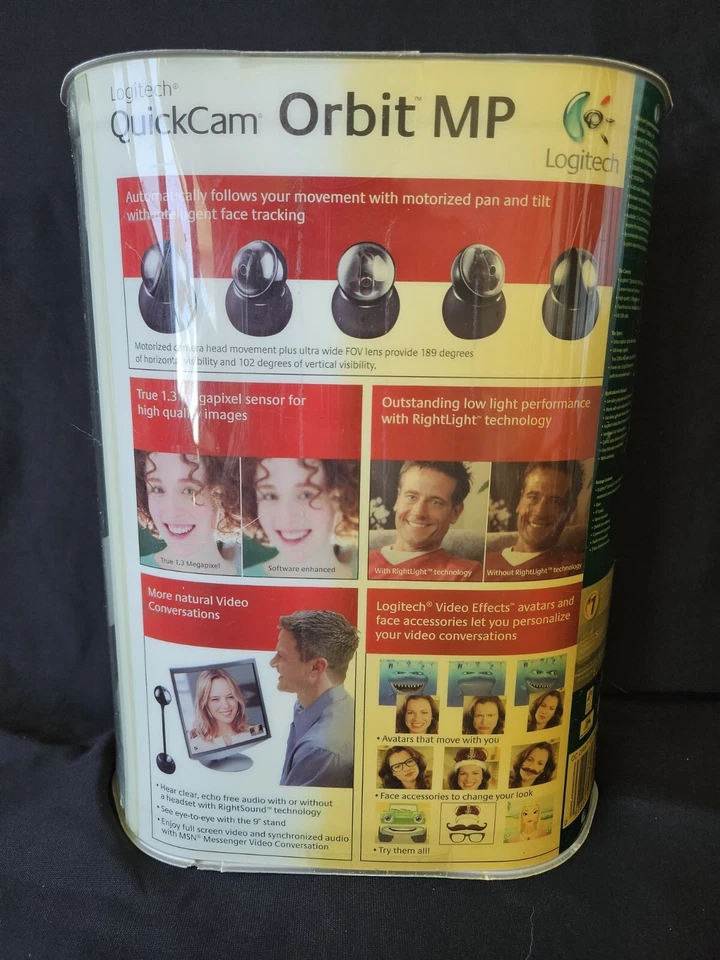 NEW Logitech Black QuickCam Orbit MP 961422-0403 Robotic Camera Head Webcam - Image 2 of 4