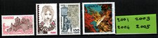 lot timbres france neuf** année 1978 : 2001 2003 2004 2005