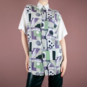 80s pattern shirt womens