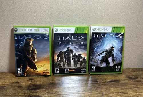 Halo 3 Halo Reach & Halo 4 Bundle Lot Of 3 Xbox 360 Games Tested Working Read!