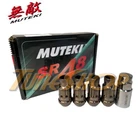 MUTEKI SR48 4 WHEELS LOCK LUG NUTS SET 12X1.5 1.5 ACORN RIMS OPEN END TI-C L
