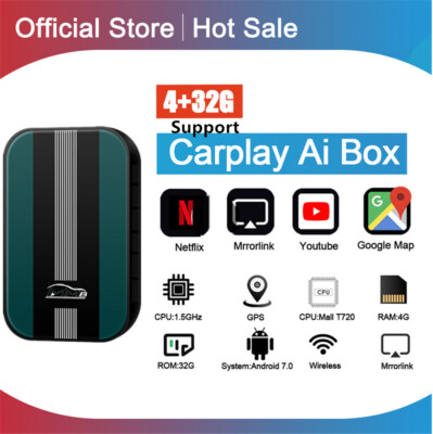 Support Carplay Ai Box Car Multimedia Player New Version 4+32G Android system