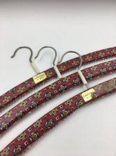 Mid Century Hangers  set of 3 hangers  Retro geometric print plastic covered