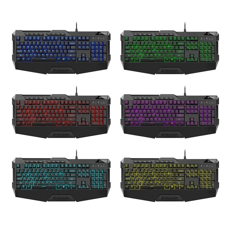 Skiller SGK4 Gaming Keyboard RGB N-Key-Rollover Deutsches Tastaturlayout schwarz - Bild 3 von 4