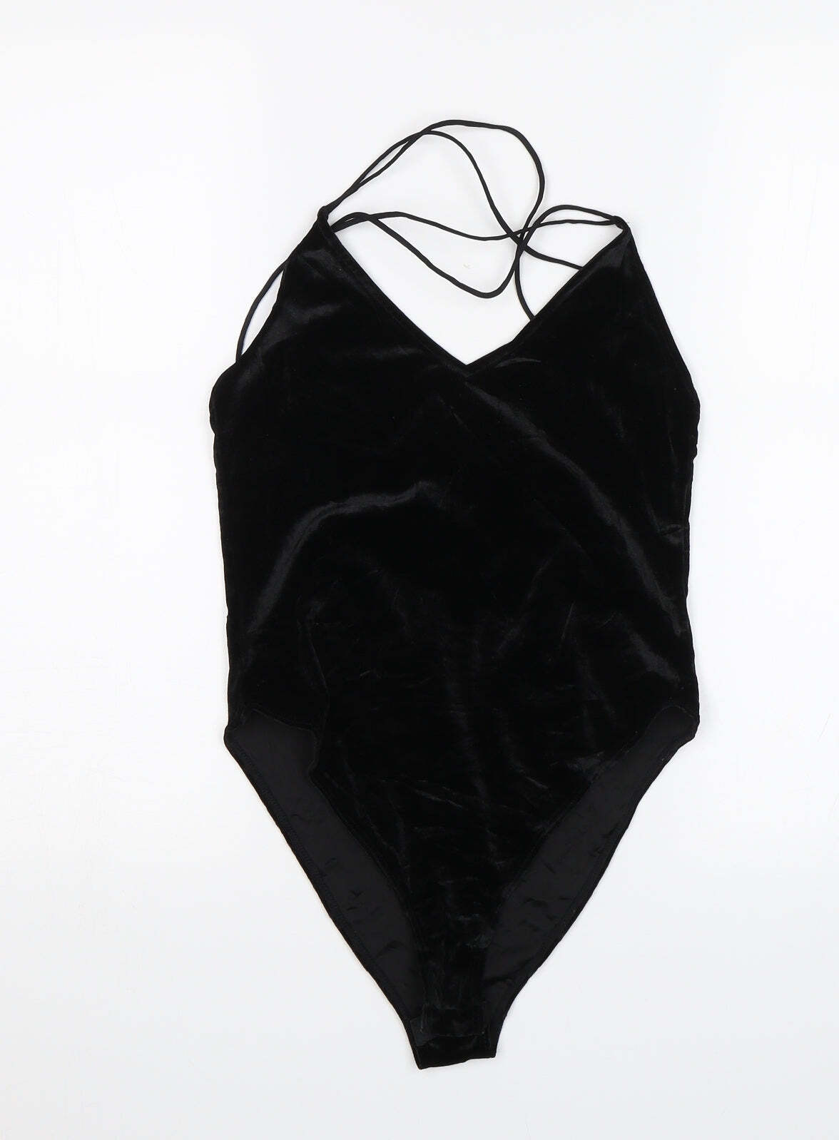 Divided Womens Black Polyester Blend Bodysuit One-Piece Size S