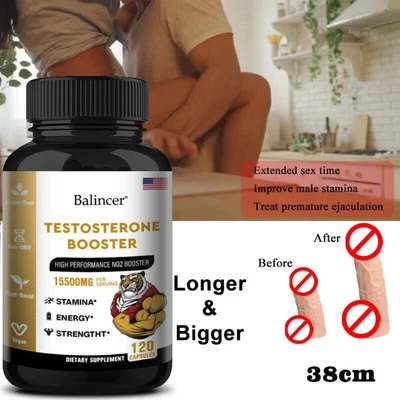 BALINCER Testosterone Booster per Uomo - Energia Crescita Muscolare Forza Desiderio Testosterone