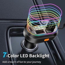 Car Bluetooth Adapter Transmisor De Audio FM Para Auto USB Receptor Fast Charger