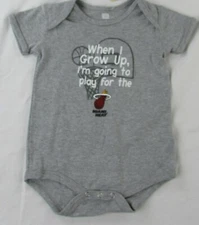 Miami Heat NBA Outer Stuff Baby Gray Short Sleeve One Piece