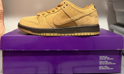 Nike SB Dunk Low Pro Tan Suede Low Top Lace-Up Men's Sneakers BQ6817-204