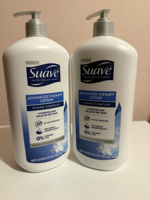 #ad Suave Skin Solutions Advanced Therapy Lotion Hydro Complex . Set of 2 32 oz ea $44.00