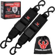Boat Tie Down Straps To Trailer 2-pack 2 X 48 Adjustable Boat Transom Straps