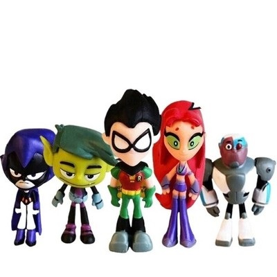 Teen Titans Go Deluxe Six Pack 6 Mini Figure set. New. Free Ship