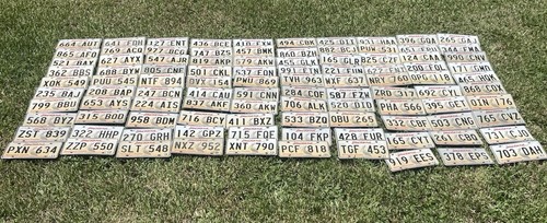 Bulk LOT of 100 LOUISIANA LICENSE PLATES -SPORTSMAN'S PARADISE - PELICAN Expired