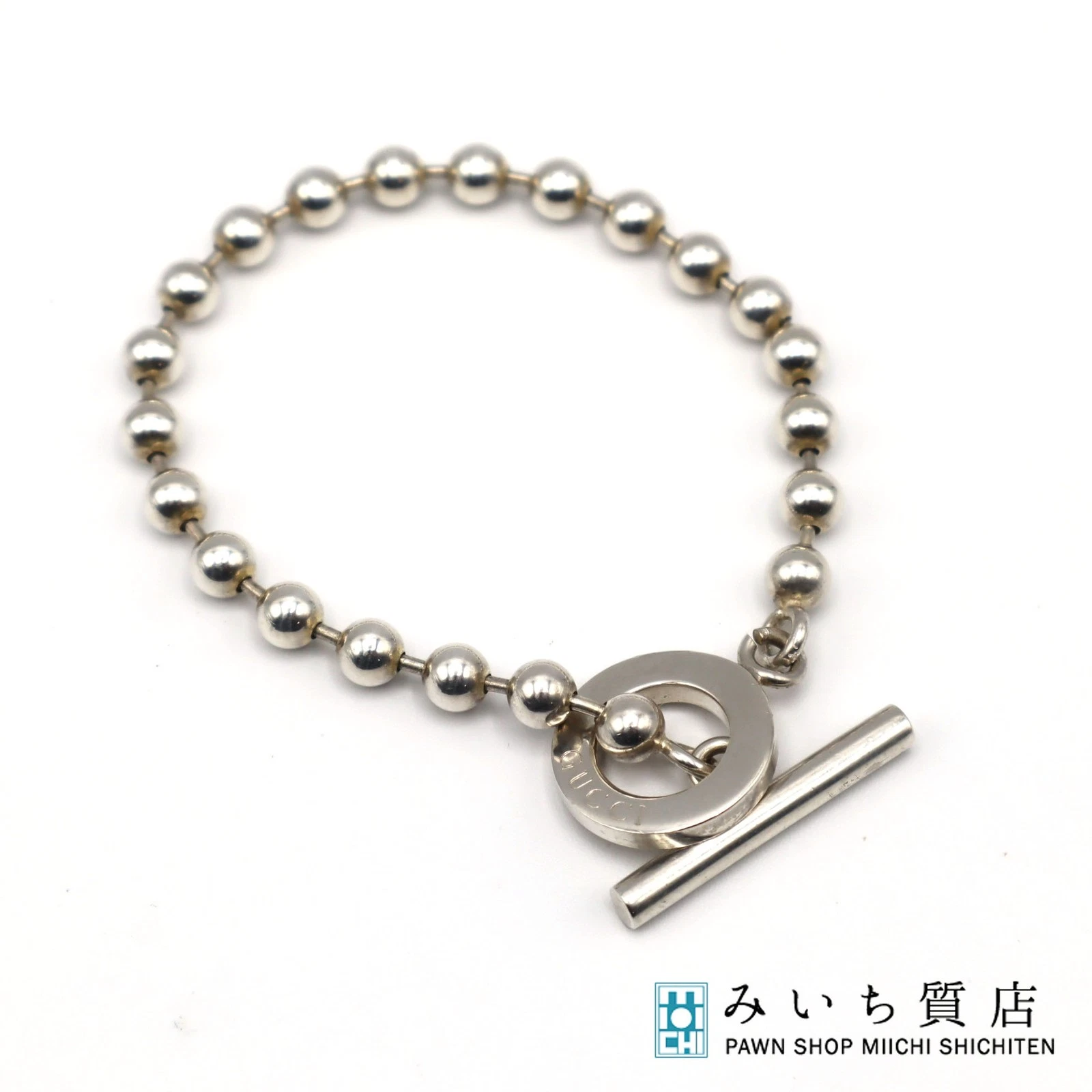 Bracciale Gucci Pegno Catena Sfera Argento Sv 925 Peso Totale 14 7G 17 Polso C