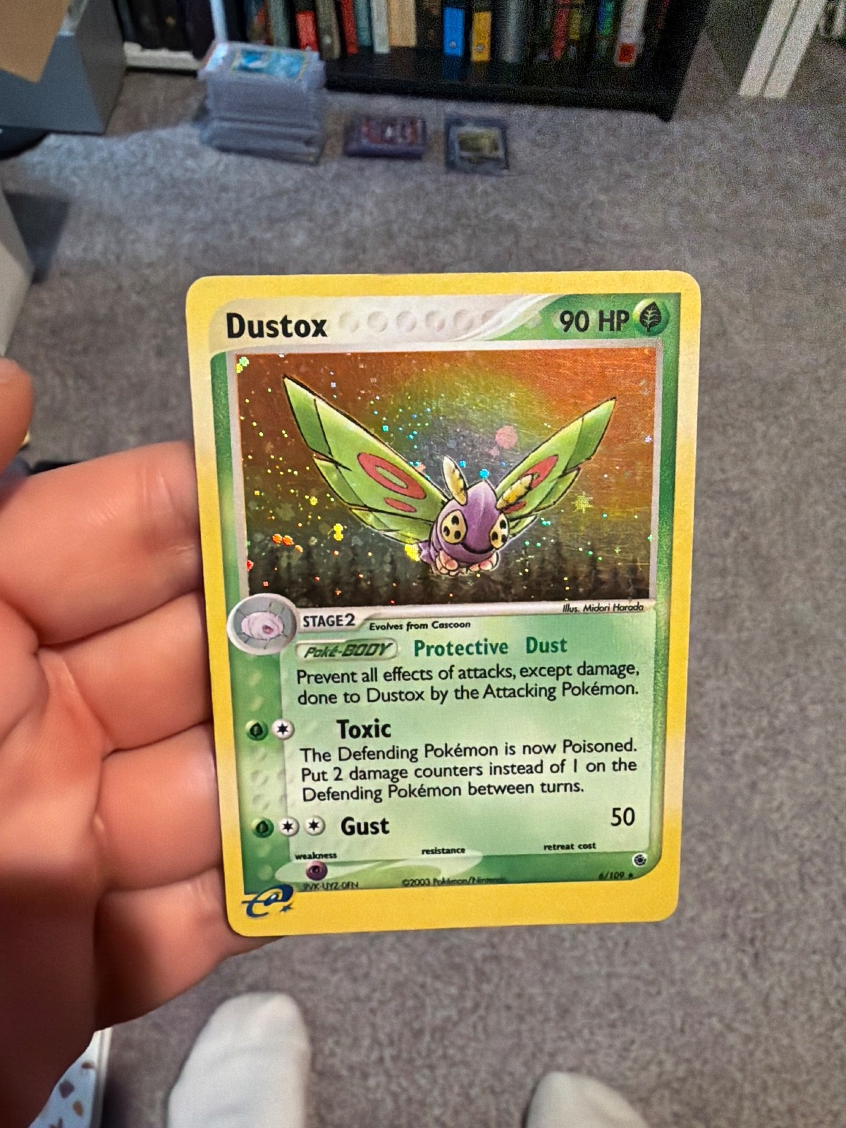 Dustox 6/109 Ruby and Sapphire Holo NM E-reader Pokemon