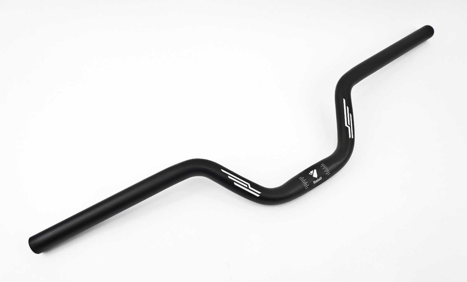 Handlebar Aluminum 620mm Wide 90mm Rise 25.4mm 1" Clamp Kids Black