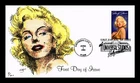 DR JIM STAMPS US COVER MARILYN MONROE LEGENDS OF HOLLYWOOD FDC HAND COLORED
