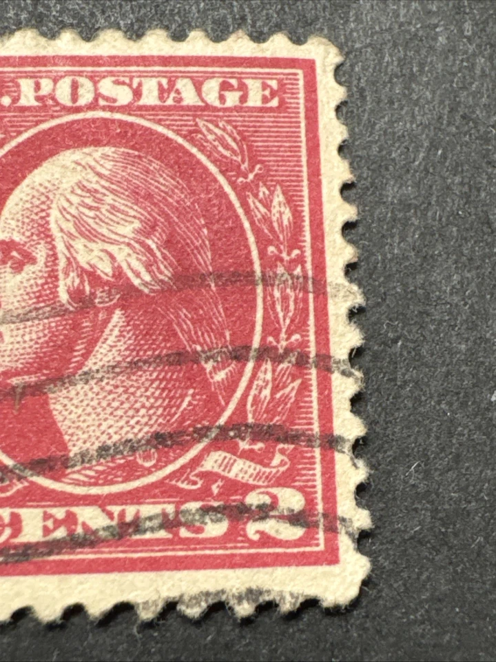 1917 United States 2c George Washington Cat. 500 Perf. 11 Collectible Used Stamp - Image 3 of 4
