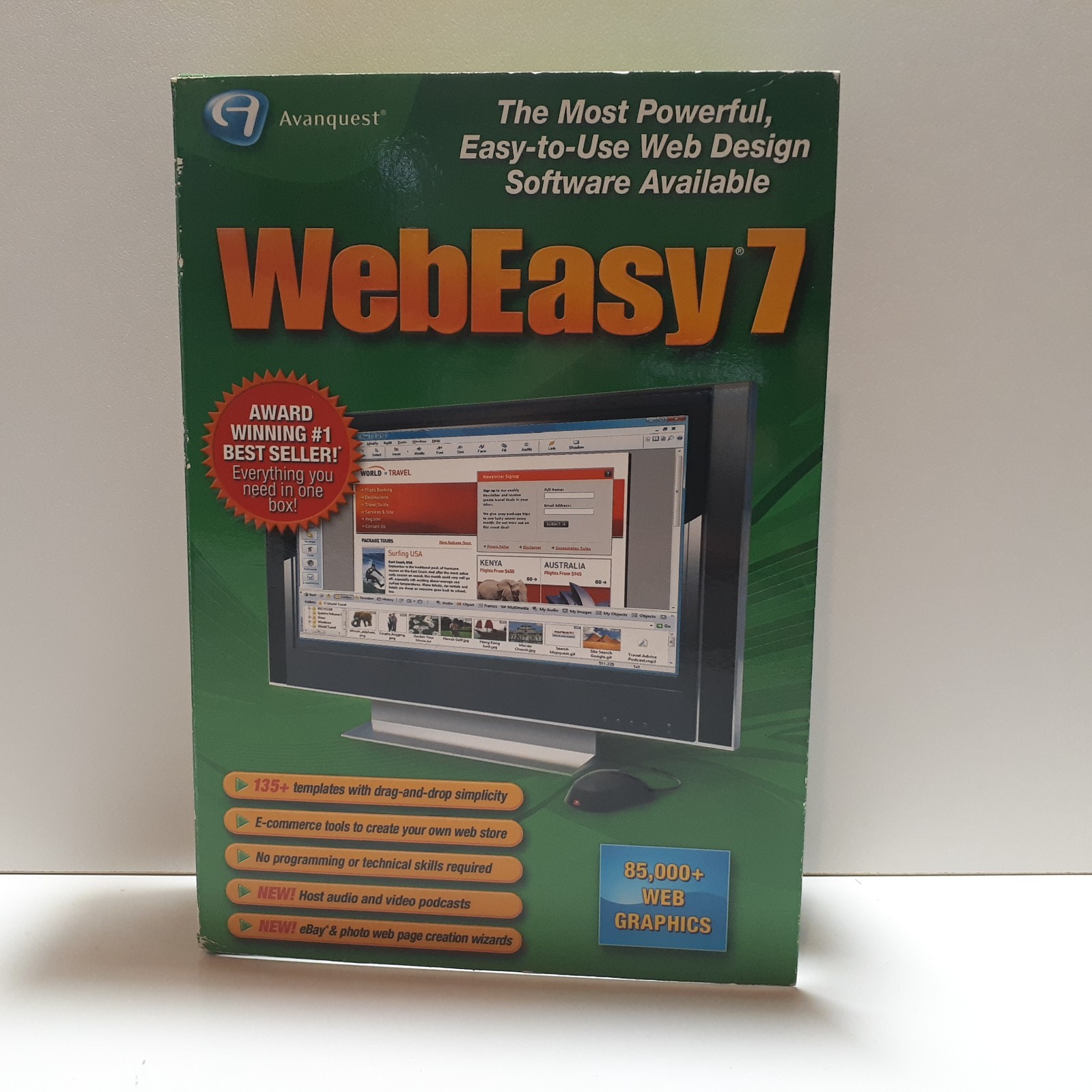 Webeasy 7 PC-Rom Software Windows 2000, XP, Vista Sealed 2007