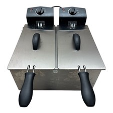 Tristar FR-6937 Doppel-Fritteuse 2x3L Edelstahl Kaltzone
