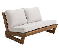 Gartenbank Palma 2-Sitzer Mit Polster / Kissen Ca. 110 X 87.5 X 62 Cm, Dehner