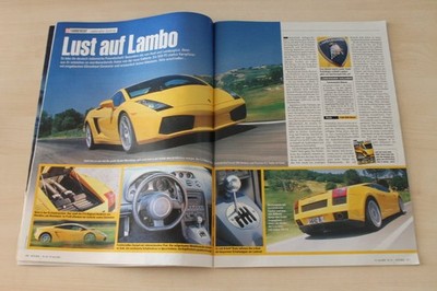 Auto Bild 26/2003 Lamborghini Gallardo mit 500PS im Fahrbericht auf 2 Seiten