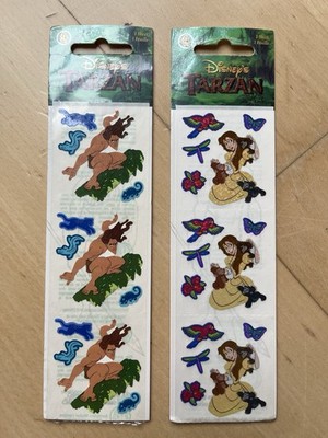  2 Sandylion Stickerstreifen OVP- Tarzan Prismatisch/ Kromekote 