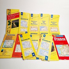 Michelin Folding Road Maps AA Baedeker X12 Maps of France Cartography Travel Map