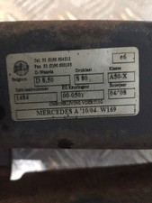 ANHÄNGERKUPPLUNG MERCEDES-BENZ A (W169) ANHÄNGERKUPPLUNG MERCEDES-BENZ A (W169)