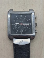 Montre Homme Daniel Hechter Chrono Carrée Quartz Noir Sans Bracelet