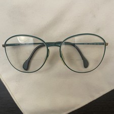 Zeiss 6595 2719 130 54 15 Glasses Frames Only Vintage 80's Womens Green Used