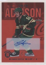 2021-22 Fleer Ultra Rookies Red Rainbow Foil 77/99 Tier 1 Calen Addison Auto i9y