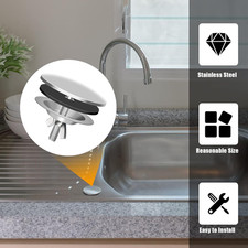 2 Pack 2 Inch Sink Hole Cover for Kitchen Stainless Steel Faucet Hole Cover,S...